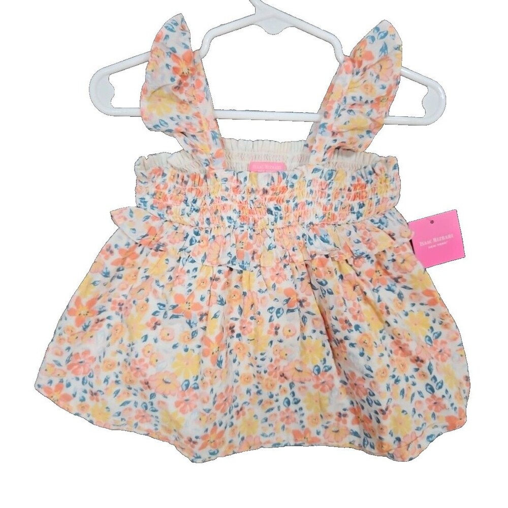 Isaac Mizrahi Girl's Dress Baby Girls 6-9 Month Floral Print Dress